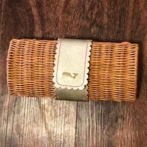 Vineyard Vines Straw Clutch